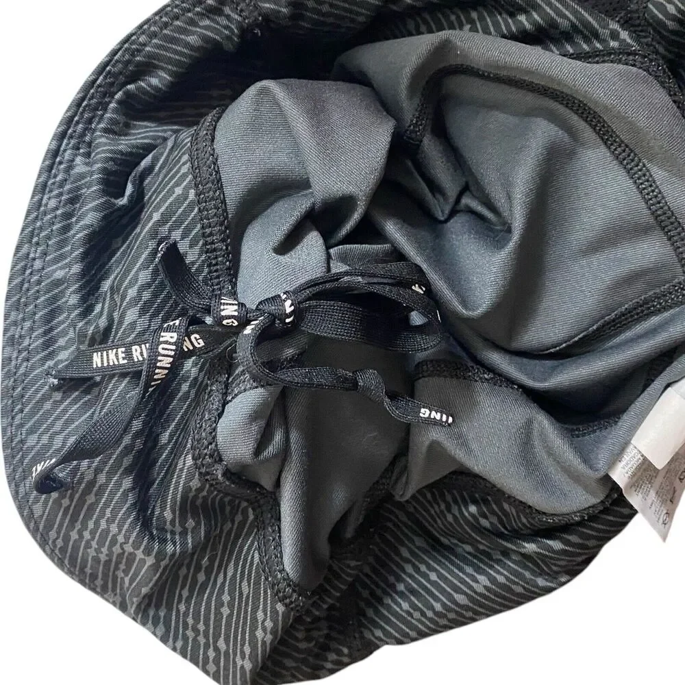 Nike Running Dri Fit Leggings Womens XS Black Gray Meteor Capri Athleisure Gym